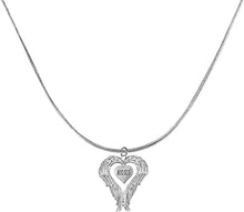 Guardian Angel, Heart (Love) Shaped Wings for Big Sis Necklace, Adjustable, Hypoallergenic, Safe-Nickel, Lead, Free