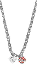 Firefighter, Mom Of A Hero In Training, Fire Department Charm, On A Adjustable Cable Chain Necklace, Hypoallergenic Safe-Nickel, Lead And Cadmium Free