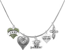 Army, My Soldier, God Has You In His Arms And I Have You In My Heart, Genuine Crystal Cross, Adjustable Necklace, Hypoallergenic Safe, No Nickel, Lead, Or Poisonous Cadmium