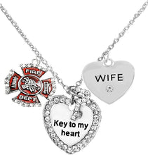 Firefighter's Wife Necklace, Hypoallergenic, Safe-Nickel, Lead, Cadmium Free