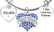 Coast Guard Abuela, I Will Love You Forever, Hypoallergenic, Safe-Nickel Free, No Poisonous Lead Or Cadmium