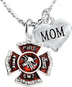 EMT-Mom Adjustable Necklace, Hypoallergenic, Safe-Nickel, Lead, Cadmium Free