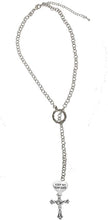 Keep My Son Safe, Heart, and A Crucifix, Through A Circle, Father, Son, Holy Ghost, Adjustable Necklace, Nickel Lead, Cadmium Free
