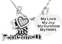 Policeman's, I Love My Policeman, My Love, My Joy, My Sunshine, Adjustable, Hypoallergenic, Safe-Nickel, Lead, Free