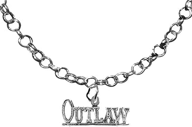 Outlaw, Western jewelry, Adjustable 14-21 Inch Rolo Necklace, Nickel, Lead, And Cadmium Free-Hypoallergenic