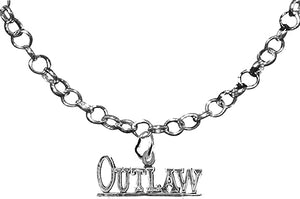 Outlaw, Western jewelry, Adjustable 14-21 Inch Rolo Necklace, Nickel, Lead, And Cadmium Free-Hypoallergenic