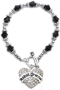 The Marine Mom Hypoallergenic Toggle Bracelet, Safe-Nickel, Lead, Cadmium Free