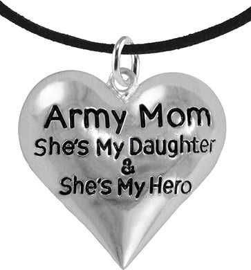 Army, Enlisted Daughter, My Daughter is My Hero, Adjustable, Hypoallergenic, Safe-Nickel, Lead, Cadmium Free