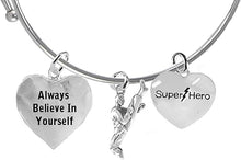 Martial Arts, Kickboxing Jewelry, Karate Jewelry, Super Hero, Always Believe In Yourself, " Martial Arts Jewelry" Adjustable Bracelet Hypoallergenic, Safe-Nickel, Lead Free
