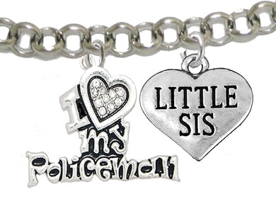 Policeman's, I Love My Policeman, Little Sis, Hypoallergenic, Safe-Nickel, Lead, Free