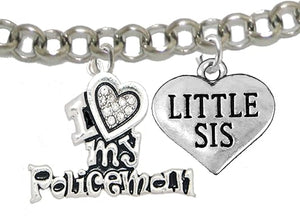 Policeman's, I Love My Policeman, Little Sis, Hypoallergenic, Safe-Nickel, Lead, Free