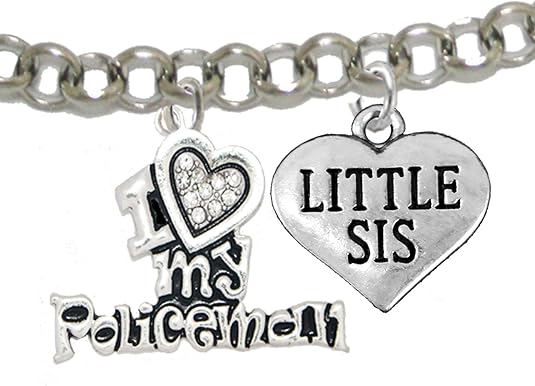 Policeman's, I Love My Policeman, Little Sis, Hypoallergenic, Safe-Nickel, Lead, Free