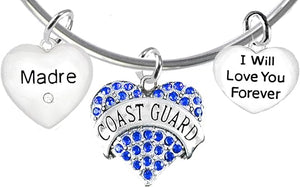 Coast Guard Madre, I Will Love You Forever, Hypoallergenic, Safe-Nickel Free, No Poisonous Lead Or Cadmium
