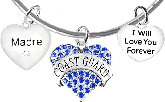 Coast Guard Madre, I Will Love You Forever, Hypoallergenic, Safe-Nickel Free, No Poisonous Lead Or Cadmium