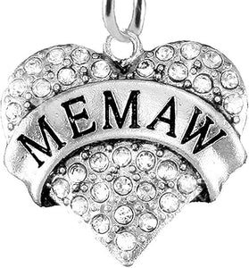 Memaw Charm Post Earring Hypoallergenic, Safe-Nickel, Lead & Cadmium Free!