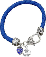 Police, It's Not Something You Do, It's Something You are,Genuine Leather Bracelet, Light Blue, Hypoallergenic Safe-Nickel, Lead and Cadmium Free