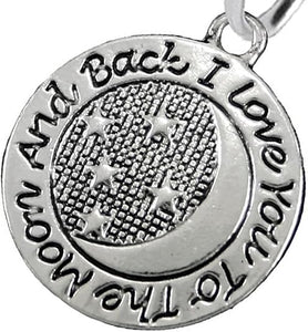 I Love You To The Moon And Back Post Earring Hypoallergenic-Safe, Nickel, Lead & Cadmium Free