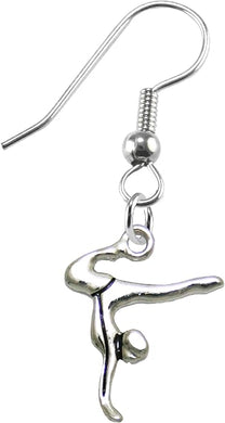 Gymnast Standing On Hands Earrings Safe-Nickel, Lead & Cadmium Free!