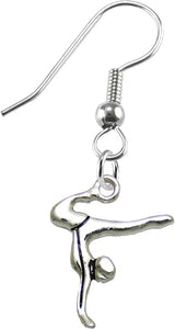 Gymnast Standing On Hands Earrings Safe-Nickel, Lead & Cadmium Free!