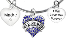 Air Force Granddaughter, I Will Love You Forever, Hypoallergenic, Safe-Nickel Free, No Poisonous Lead Or Cadmium