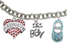 Firefighter's, Wife's, It's A Boy, Bracelet, Hypoallergenic, Safe-Nickel, Lead, Cadmium Free