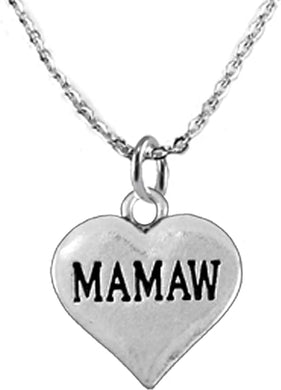 Mamaw, She is Special, Show Her How Much You Love Her, Sterling Silver, Solid .925 Sterling, Not Plated Or Coated, 18 Inch Necklace, Charm, Nickel, Lead, Cadmium Free. Fast