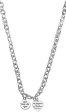 God Gave Me You, My Daughter, My Joy, My Sunshine, Sterling Silver Solid .925 Sterling, Not Plated Or Coated.Cable Chain Necklace, Charm-Nickel, Lead, Cadmium Free