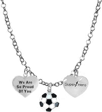 Soccer, We are So Proud of You, Super Hero, Soccer Player Jewelry Adjustable Necklace Hypoallergenic, Safe-Nickel, Lead Free