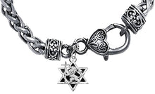 Messianic,Yeshua,Silvertonetone Lion Of Judah,Holding Cross In Silvertone Star, Of David On A Antique Wheat Chain Bracelet, What A Great Gift For Yourself, A Friend, Or Family Member. Hypoallergenic.