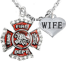 Firefighter, Wife Adjustable Necklace, Hypoallergenic, Safe-Nickel, Lead, Cadmium Free