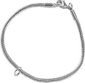 Gymnastic Genuine Pink Crystal Heart Charm Bracelet Hypoallergenic, Safe-Nickel, Lead & Cadmium Free!