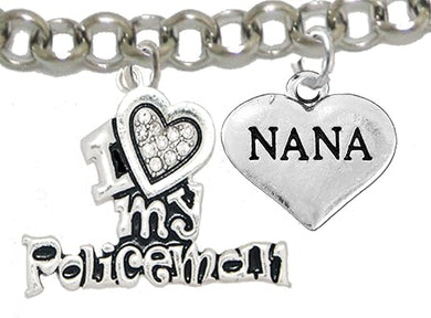 Policeman's, I Love My Policeman, Nana, Hypoallergenic, Safe-Nickel, Lead, Free