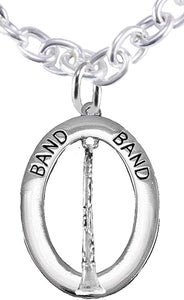 Band Clairinet Player Hypoallergenic Adjustable Necklace, Safe-Nickel, Lead Free