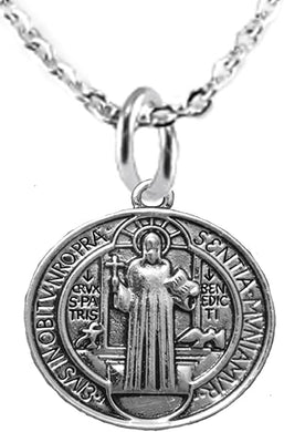 Saint Benedict Protective Charm, and Prayer, Protect Me from Harm, from Evil, from The Devil. Nickle, Lead Cadmium Free