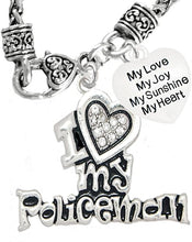 Policeman's, I Love My Policeman, My Love, My Joy, My Sunshine, Hypoallergenic, Safe-Nickel, Lead, Free