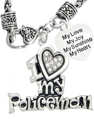 Policeman's, I Love My Policeman, My Love, My Joy, My Sunshine, Hypoallergenic, Safe-Nickel, Lead, Free