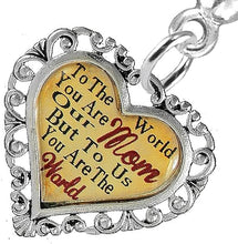 Mom Heart Charm Post Earring Hypoallergenic, Safe-Nickel, Lead & Cadmium Free!