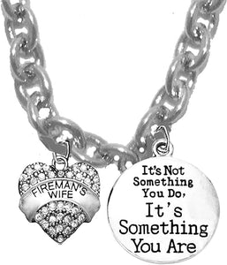 As A Wife,Mother,Girlfriend Of A Firefighter, Policeman, EMT, Or Sheriff You Worry About Them And You Have To Have The Strength To Survive On A STERLING SILVER Solid .925.Sterling,Not Plated Or Coated