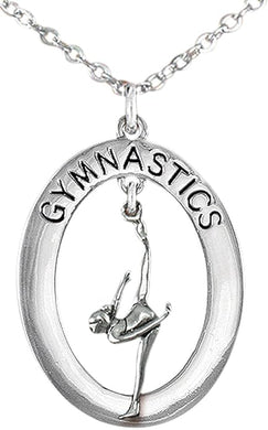 Gymnast One Leg Pose Necklace, Adjustable, Hypoallergenic, Nickel, Lead & Cadmium Free!