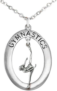 Gymnast One Leg Pose Necklace, Adjustable, Hypoallergenic, Nickel, Lead & Cadmium Free!