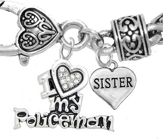 Policeman's, I Love My Policeman, Sister, Hypoallergenic, Safe-Nickel, Lead, Free