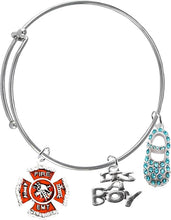 EMT Firefighter's, It's A Boy, Adjustable Bracelet, Hypoallergenic, Safe-Nickel, Lead, Cadmium Free