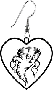 Hurricane, Tornado, Typhoon, Cyclone Stainless Steel Fishhook Earrings. What A Wonderful Gift For Yourself Or Someone Special. Hypoallergenic-Safe, No Lead, Nickel, Or Cadmium In The Metal. Cardinali®Jewelry ©2024