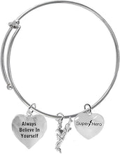 Martial Arts, Kickboxing Jewelry, Karate Jewelry, Super Hero, Always Believe In Yourself, " Martial Arts Jewelry" Adjustable Bracelet Hypoallergenic, Safe-Nickel, Lead Free