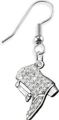 Drill Boot Crystal Earring, Safe-Nickel, Lead & Cadmium Free!