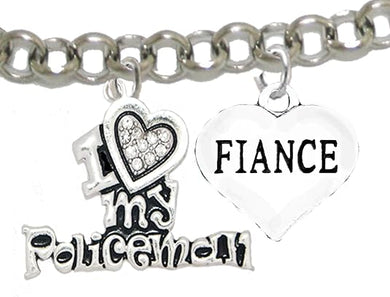 Policeman's, I Love My Policeman, Fiancé, Hypoallergenic, Safe-Nickel, Lead, Free