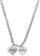 Son, Super Hero, He is Special, Show Him How Much You Care, Sterling Silver, Solid .925 Sterling, Not Plated Or Coated, 18 Inch Necklace, Charm, Nickel, Lead, Cadmium Free. Fast,