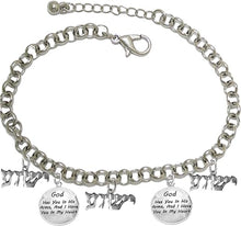 Messianic God Has You In His Arms, And I Have You In My Heart, & Yeshua Charms Adjustable Bracelet, Hypoallergenic, Safe-Nickel, Lead, Cadmium Free