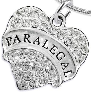 Paralegal Adjustable Heart Charm Necklace Hypoallergenic, Safe, Nickel, Lead & Cadmium Free!