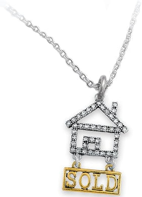Real Estate Sold Crystal Necklace, Safe-Nickel, Lead & Cadmium Free!